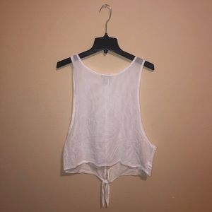 Mesh white athletic shirt